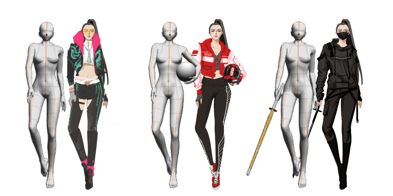 Références 3D personnalisables Références 3D personnalisables - Fonctions de CLIP STUDIO PAINT
