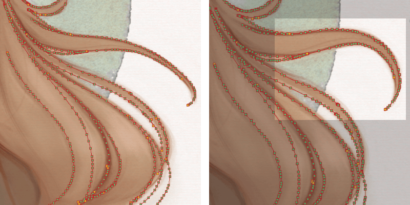 Lignes vectorielles avec une sensation de dessin fait à la main Lignes vectorielles avec une sensation de dessin fait à la main - Fonctions de CLIP STUDIO PAINT