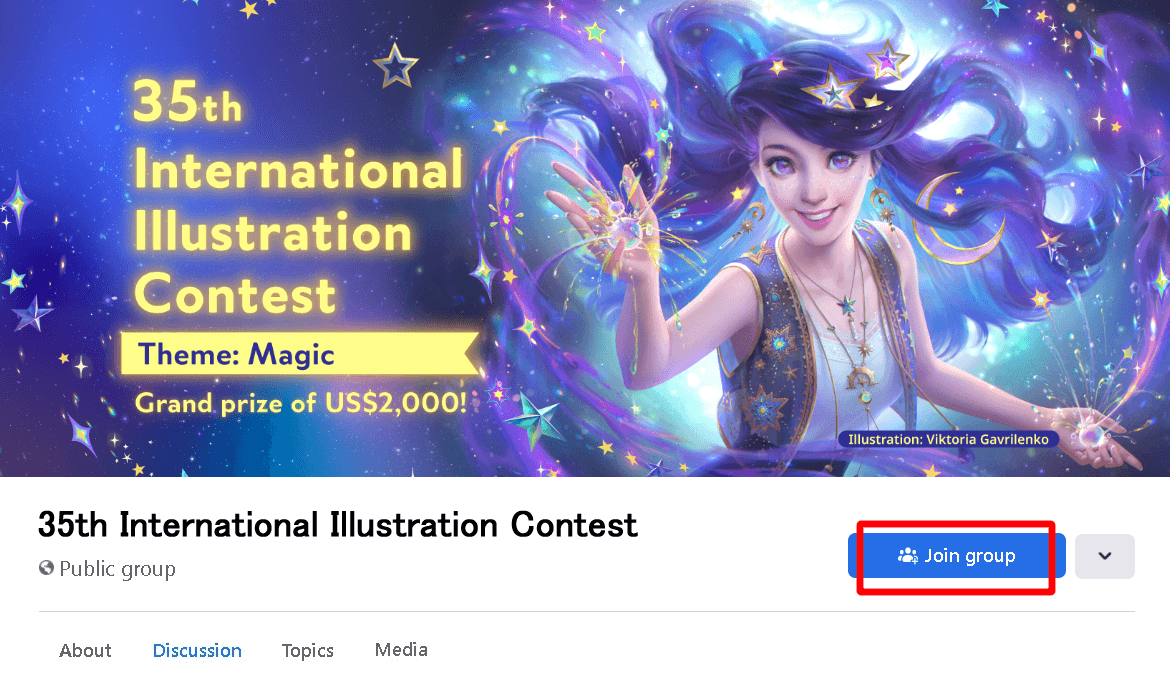 Comment participer Exemple de participation sur Facebook