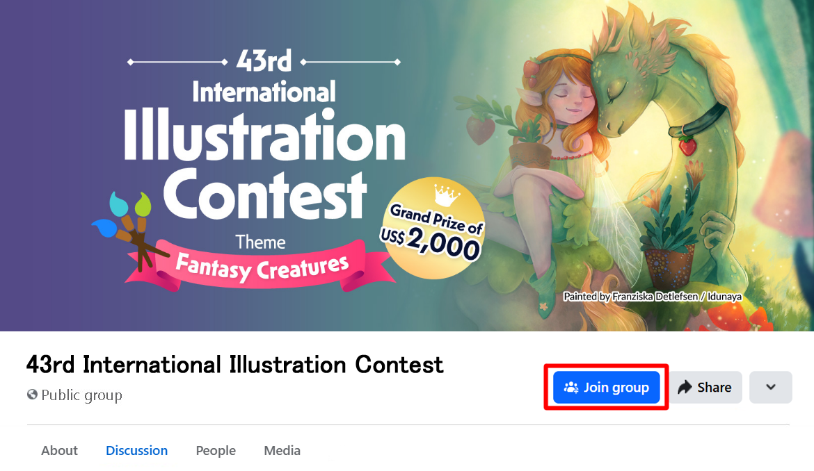 Comment participer Exemple de participation sur Facebook