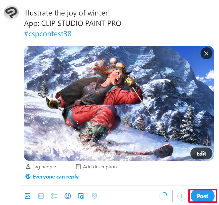 Comment participer Exemple de participation sur Twitter