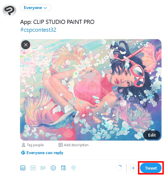 Comment participer Exemple de participation sur Twitter