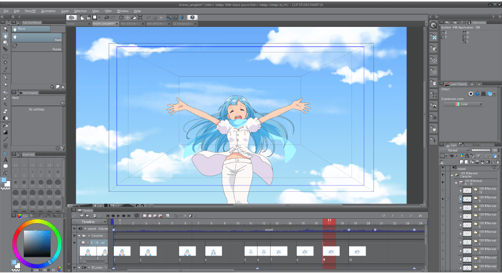 Mouvement de caméra personnalisable Mouvement de caméra personnalisable - Fonctions de CLIP STUDIO PAINT